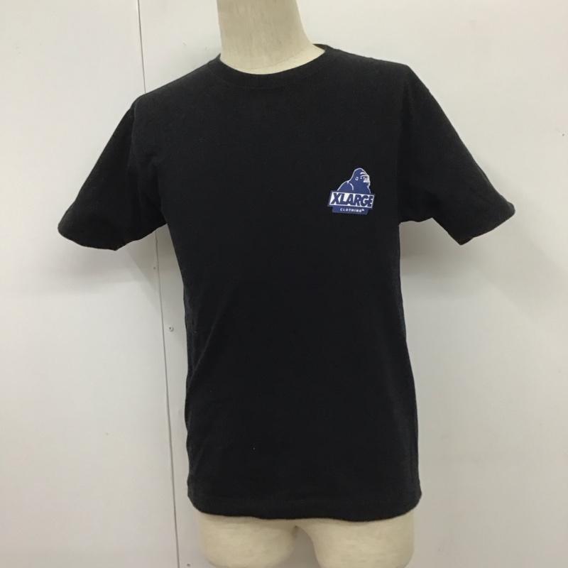 ニューエラ NEW ERA Tシャツ 半袖 半袖カットソー プリントTシャツ クルーネックカットソー XLARGE S ロゴ、文字 黒 / ブラック /  メンズ USED 古着 中古 10111118