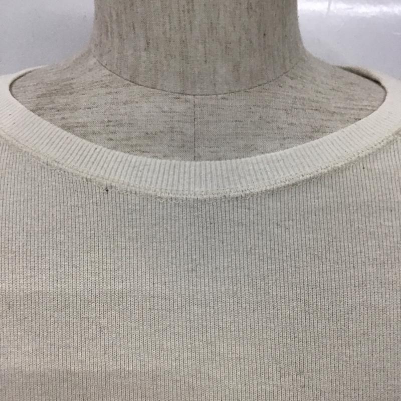 クオドロ quadro カットソー 長袖 長袖カットソー クルーネックカットソー 長袖Tシャツ ロングスリーブカットソー 3 無地 アイボリー / アイボリー /  メンズ USED 古着 中古 10110216