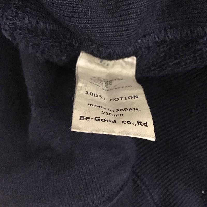 グッドオン Good On パーカー 長袖 ジップアップ L 無地 黒 / ブラック / メンズ USED 古着 中古 10134919