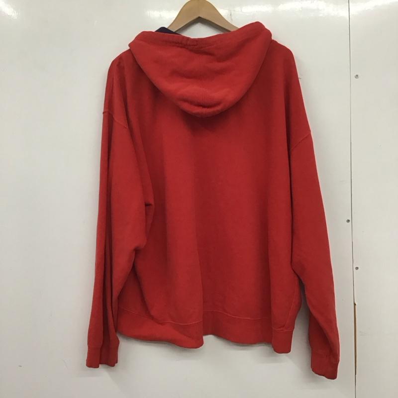 スターター STARTER パーカー 長袖 XL ロゴ、文字 X プリント 赤 / レッド / メンズ USED 古着 中古 10134541