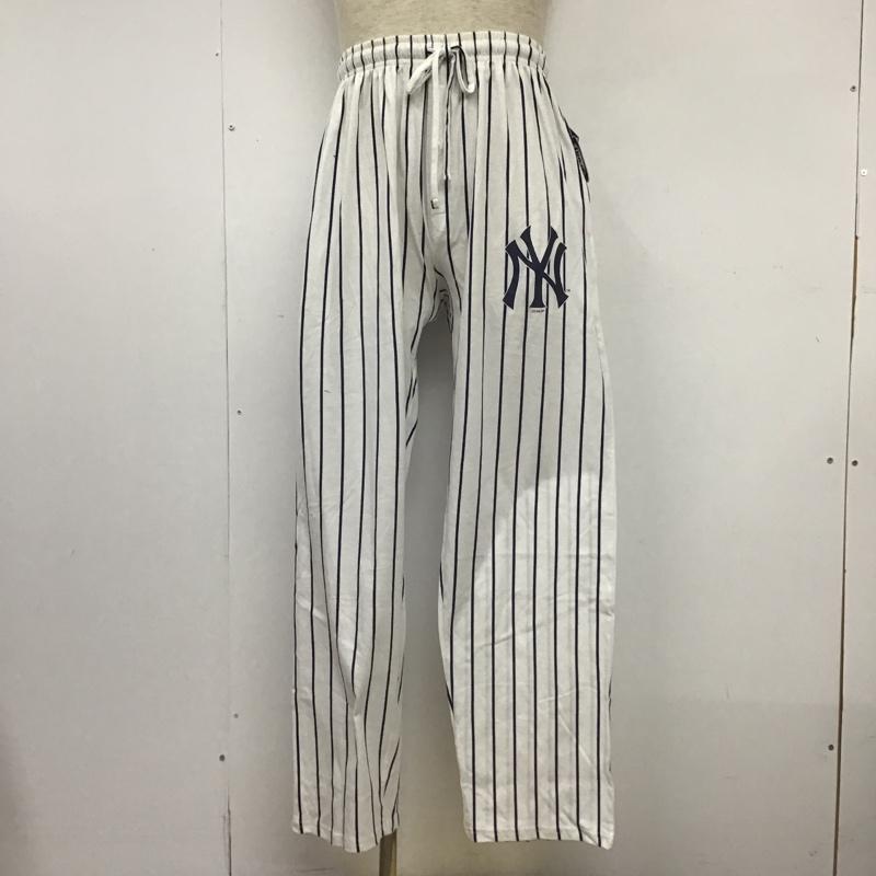 古着 USED ボトムス ボトムス スポーツウェア カジュアルパンツ ユニフォーム ワイドパンツ S ストライプ 白 / ホワイト / X 紺 / ネイビー / メンズ USED 古着 中古 10105835