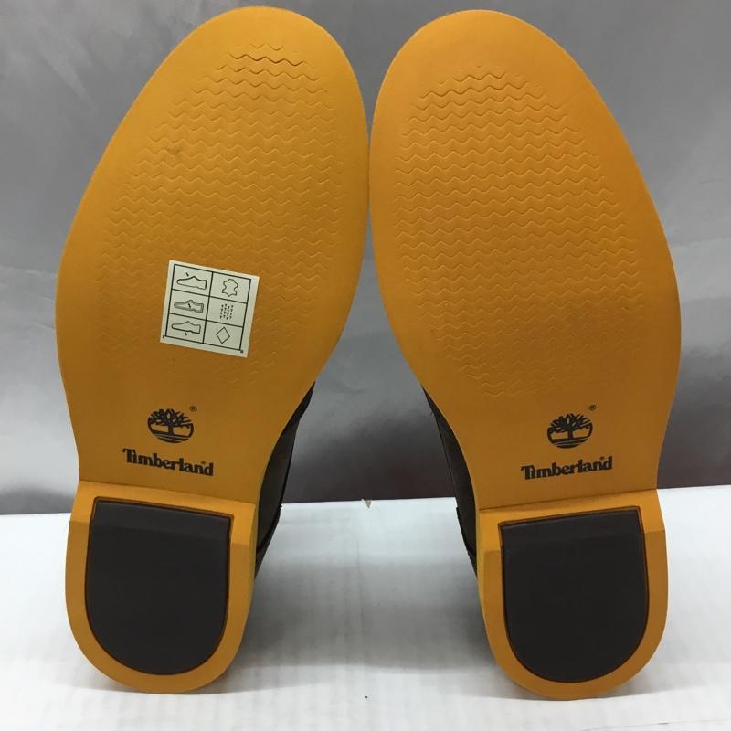 ティンバーランド Timberland カジュアルシューズ カジュアルシューズ 3309A Earthkeepers ドレスシューズ 7.5 箱有 ワンポイント ダークブラウン / ダークブラウン / X 橙 / オレンジ / メンズ USED 古着 中古 10113704