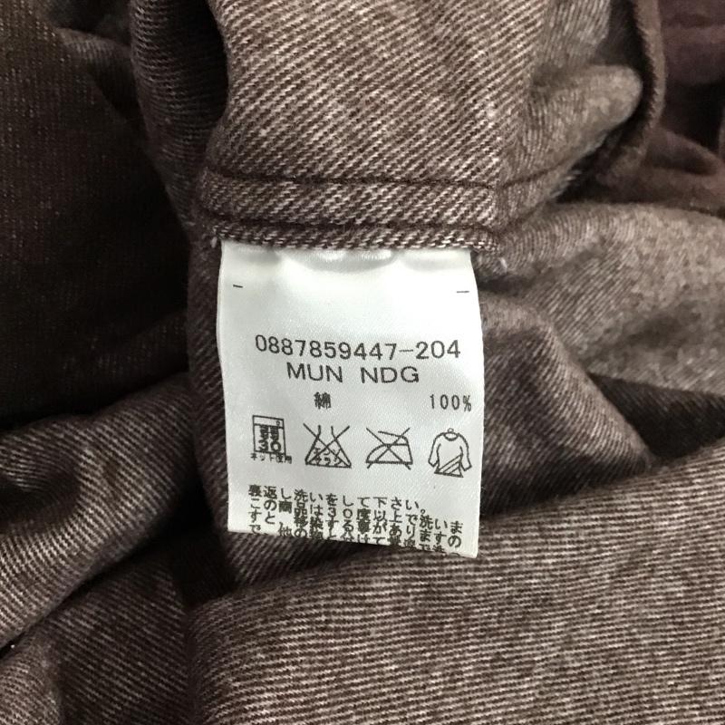 トミーヒルフィガー TOMMY HILFIGER シャツ、ブラウス 長袖 0887859447-204 起毛 M ワンポイント ダークブラウン / ダークブラウン / メンズ USED 古着 中古 10111186