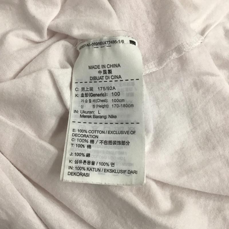 ナイキ NIKE Tシャツ 半袖 805002-410 半袖カットソー プリントTシャツ クルーネックカットソー L プリント 白 / ホワイト / メンズ USED 古着 中古 10137292