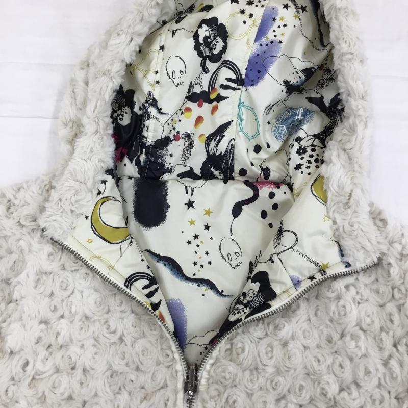 スカラー ScoLar ジャケット、上着 ジャンパー、ブルゾン リバーシブル M 無地 X 総柄 ベージュ / ベージュ / レディース USED 古着 中古 10137696