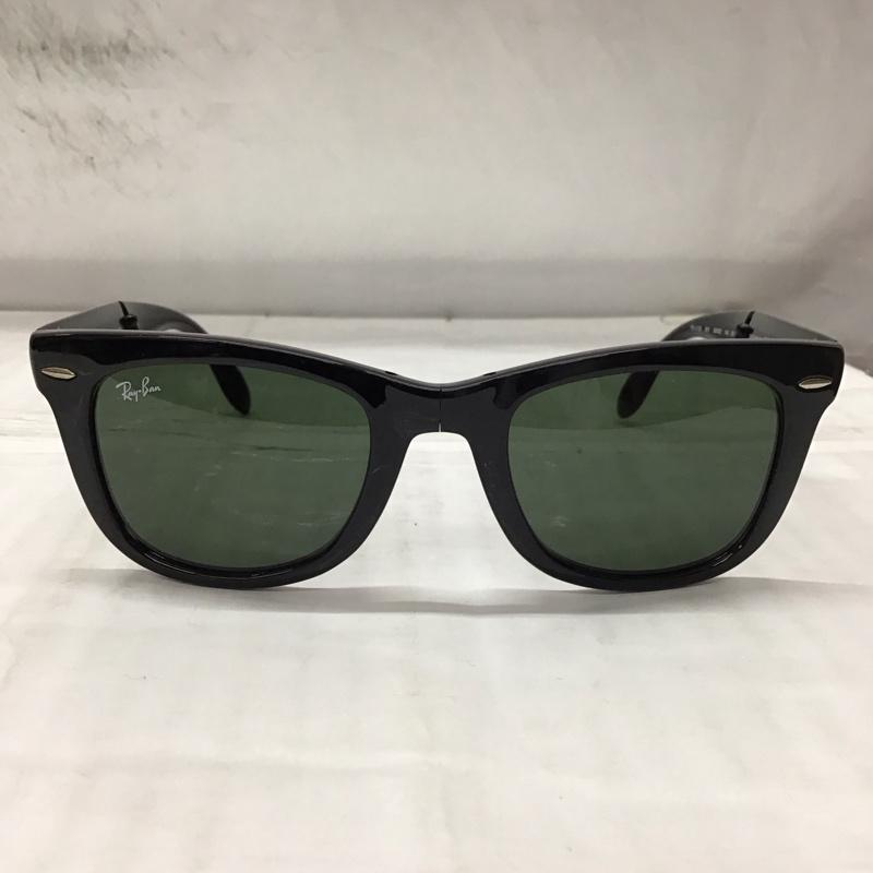 レイバン Ray-Ban めがね・サングラス サングラス RB4105 601 WAYFARER FOLDING CLASSIC 折りたたみ ロゴ、文字 黒 / ブラック / メンズ USED 古着 中古 10114319
