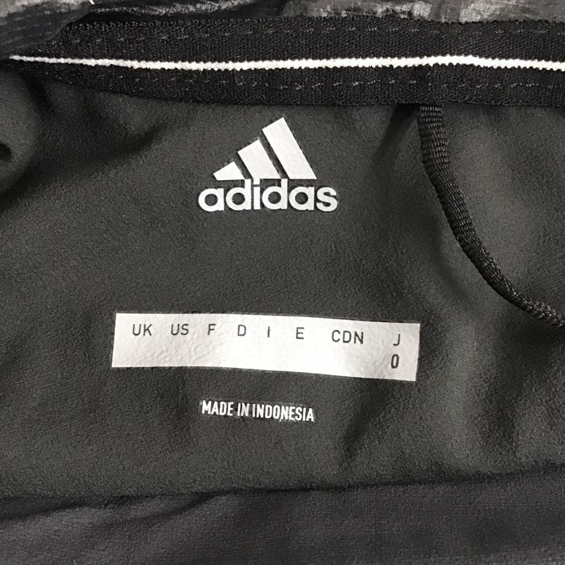 アディダス adidas パーカー 長袖 ジップアップパーカー ナイロンパーカー フード付きパーカー terrex ロゴ、文字 黒 / ブラック /  メンズ USED 古着 中古 10124727