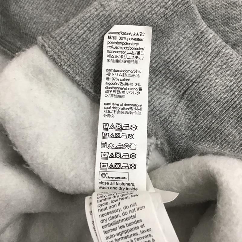 トミーヒルフィガー TOMMY HILFIGER トレーナー 長袖 長袖トレーナー スウェット クルーネック プルオーバー L ロゴ、文字 灰 / グレー / メンズ USED 古着 中古 10129617