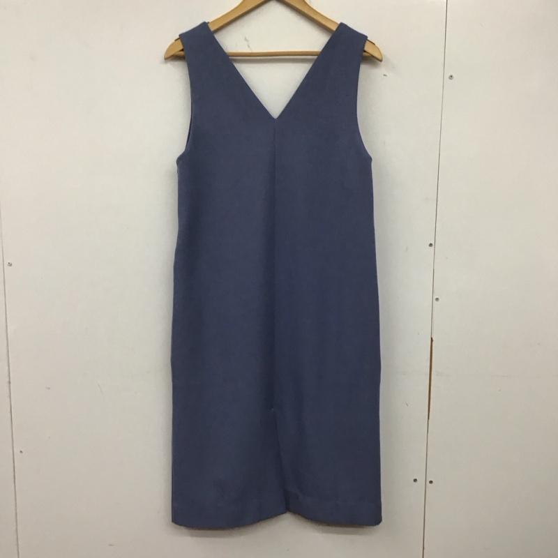 ロペピクニック ROPE PICNIC ワンピース ロングスカート ノースリーブワンピース ロングワンピース サイドジップ 36 無地 青 / ブルー / レディース USED 古着 中古 10137571