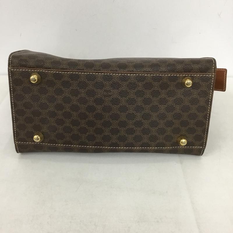 セリーヌ CELINE ハンドバッグ ハンドバッグ OLD マカダム スクエア 総柄 茶 / ブラウン / レディース USED 古着 中古 10139101