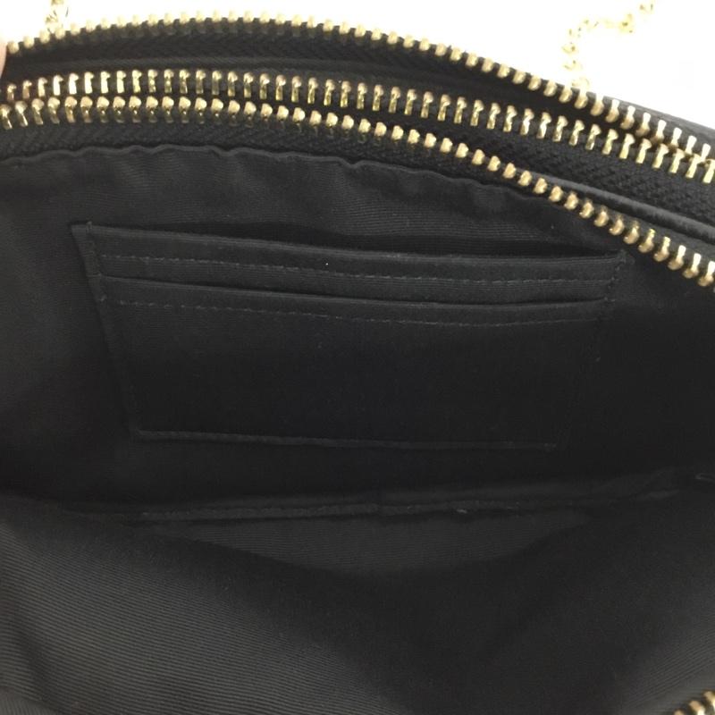 コーチ COACH ショルダーバッグ ショルダーバッグ F72490 チェーン ミニショルダー ロゴ、文字 黒 / ブラック / X 金 / ゴールド / レディース USED 古着 中古 10124185