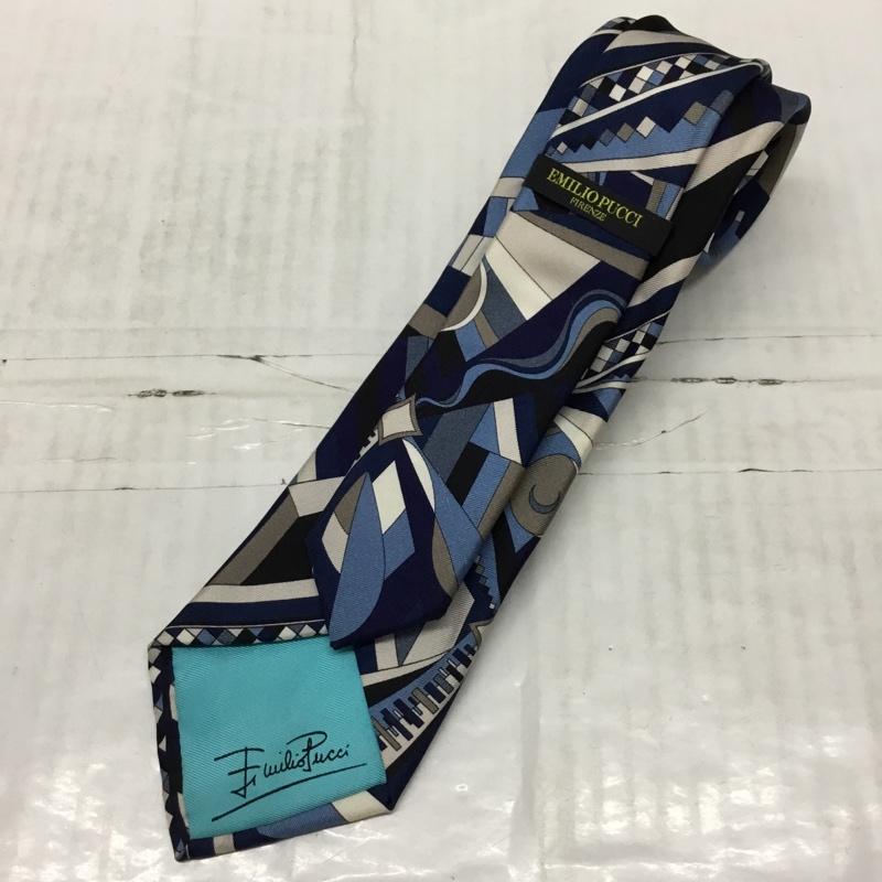 エミリオプッチ EMILIO PUCCI ネクタイ ネクタイ シルク プッチ柄 総柄 マルチカラー / マルチカラー / メンズ USED 古着 中古 10119935