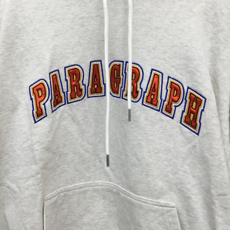 パラグラフ Paragraph パーカー 長袖 FREE ロゴ、文字 灰 / グレー / メンズ USED 古着 中古 10137461