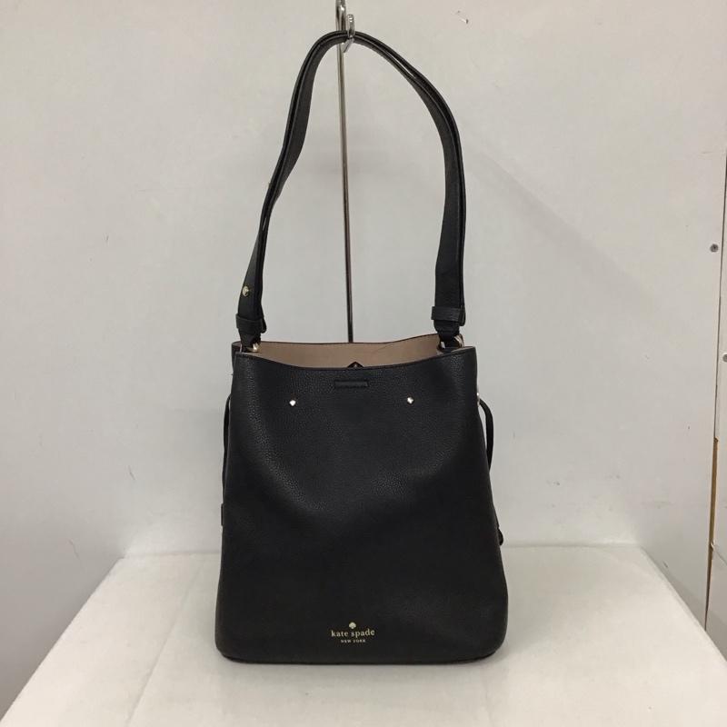 ケイトスペード Kate Spade ショルダーバッグ ショルダーバッグ WKRU6827 マーティ ラージ バケット ロゴ、文字 黒 / ブラック / レディース USED 古着 中古 10123178