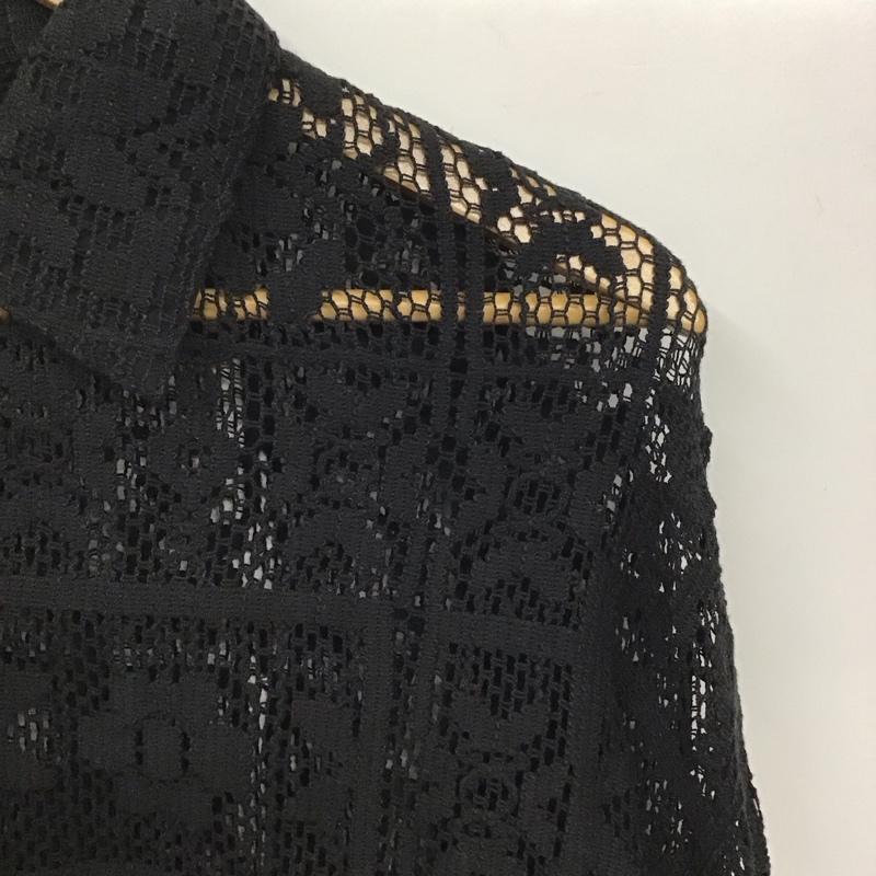 ニコアンド niko and... シャツ、ブラウス 長袖 NKN42643WS クラフトレースロングスリーブシャツ M 黒 / ブラック / レディース USED 古着 中古 10131836