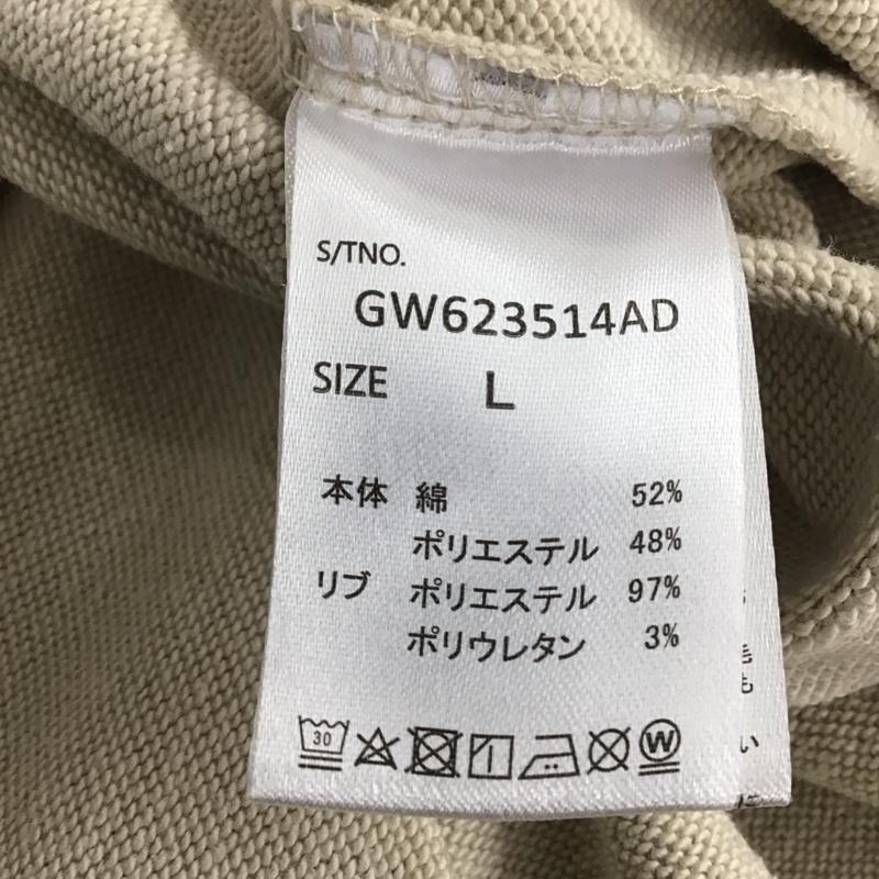 グローバルワーク GLOBAL WORK トレーナー 長袖 L ロゴ、文字 X プリント ベージュ / ベージュ / レディース USED 古着 中古 10142293