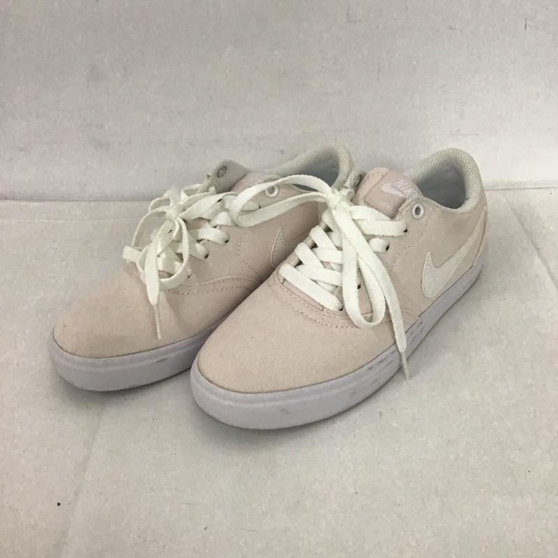 ナイキ NIKE スニーカー スニーカー 921463-603 SB CHECK SOLAR CNVS 22.5cm 22.5cm ロゴ、文字 桃 / ピンク / レディース USED 古着 中古 10126320