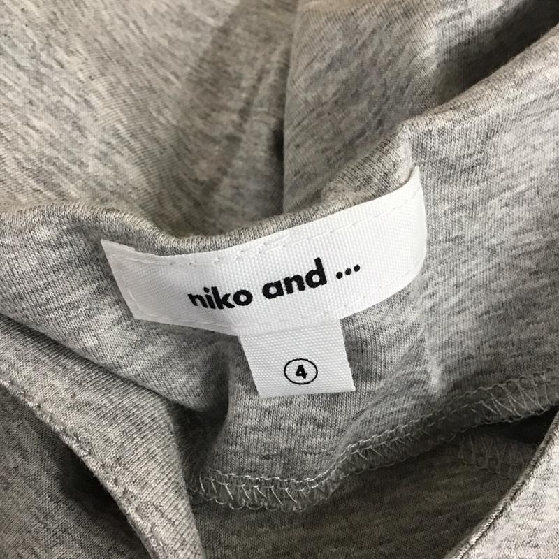 ニコアンド niko and... カットソー 半袖 半袖カットソー 無地Tシャツ クルーネックカットソー 4 無地 灰 / グレー / レディース USED 古着 中古 10113711