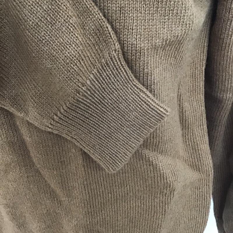 ブルックスブラザーズ BROOKS BROTHERS ニット、セーター 長袖 ウール ショールカラー S 無地 キャメル / キャメル / メンズ USED 古着 中古 10111241