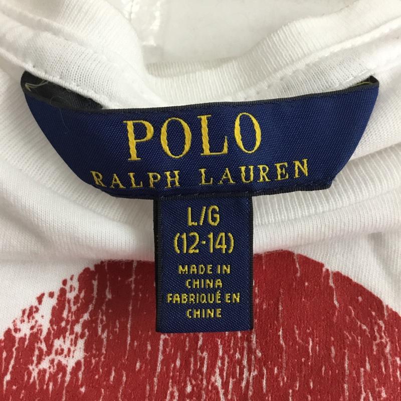 ポロラルフローレン POLO RALPH LAUREN Tシャツ 半袖 半袖カットソー プリントTシャツ クルーネックカットソー L プリント 白 / ホワイト / レディース USED 古着 中古 10110311