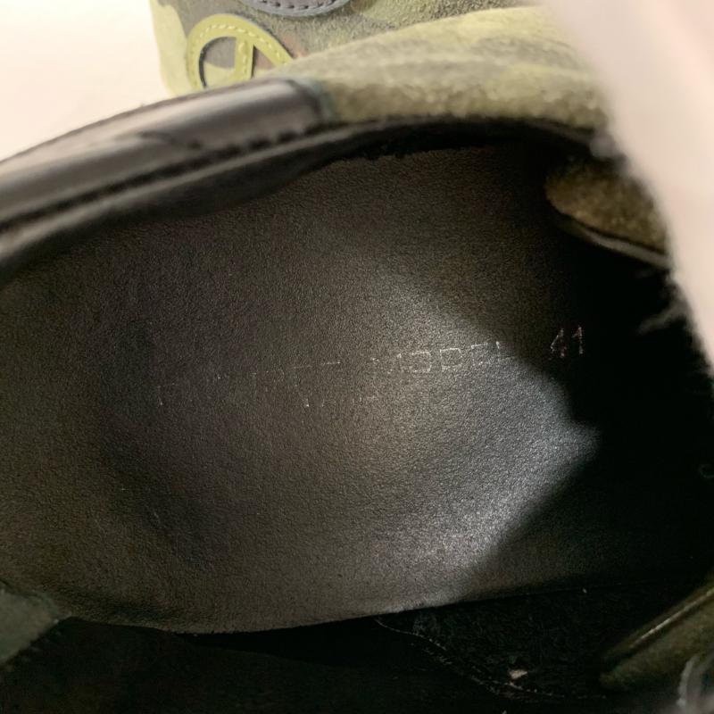 フィリップモデル PHILIPPE MODEL スニーカー スニーカー カモフラージュ柄・迷彩 X ロゴ、文字 緑 / グリーン / X 白 / ホワイト / メンズ USED 古着 中古 10011789