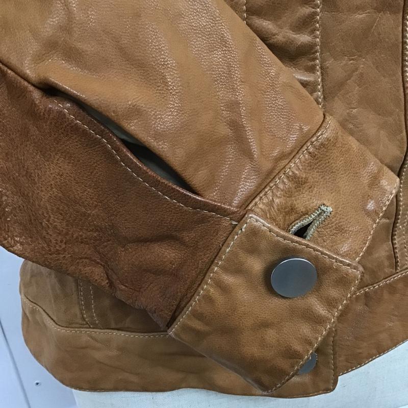 古着 USED ジャケット、上着 レザージャケット STUDIO MODERN 42 無地 茶 / ブラウン / レディース USED 古着 中古 10105706