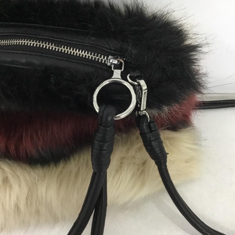 ザラ ZARA ショルダーバッグ ショルダーバッグ 8636 104 203 フェイクファー 2WAY ボーダー柄 マルチカラー / マルチカラー / レディース USED 古着 中古 10137942