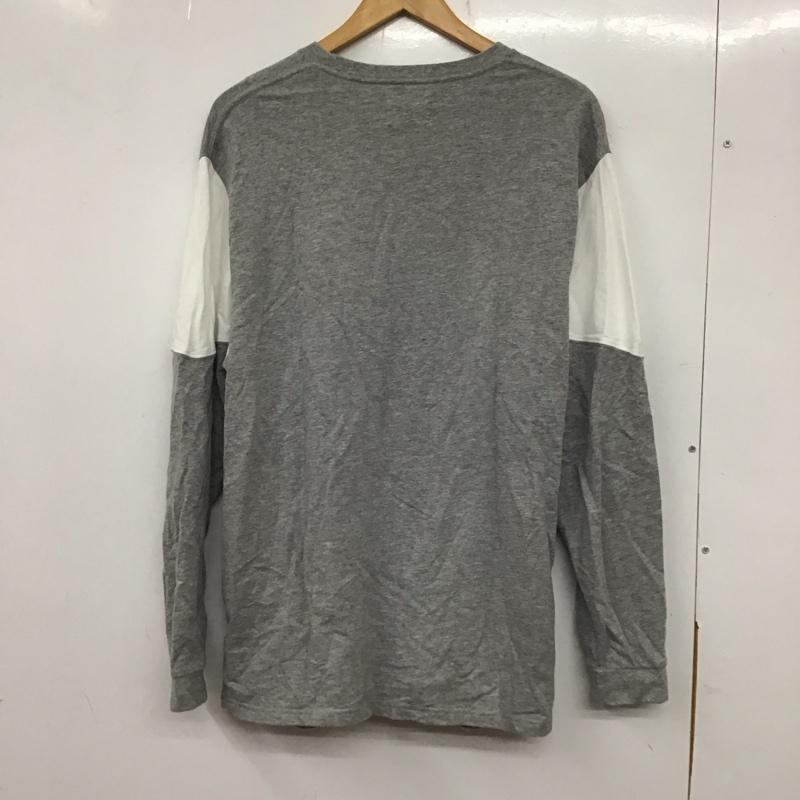 トニータイズサン TONY TAIZSUN カットソー 長袖 長袖カットソー 無地カットソー クルーネック L 無地 白 / ホワイト / X 灰 / グレー / メンズ USED 古着 中古 10138149