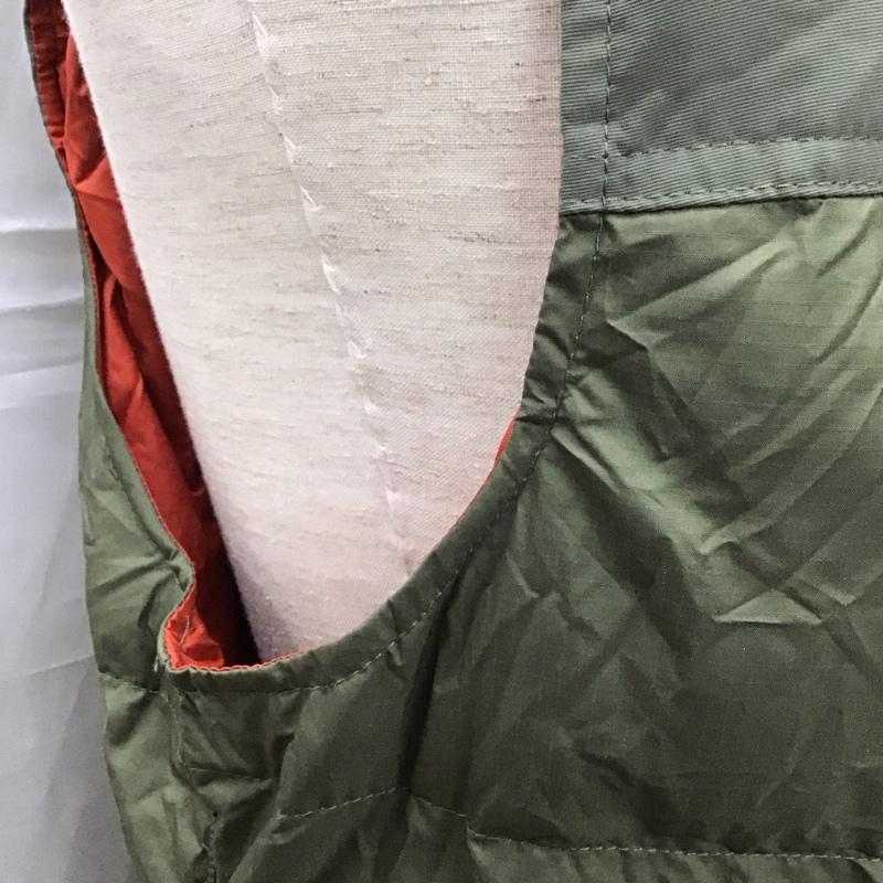 エルエルビーン L.L.Bean ベスト ベスト ジップアップベスト ダウンベスト ノースリーブカットソー S ロゴ、文字 カーキ / カーキ / メンズ USED 古着 中古 10110770