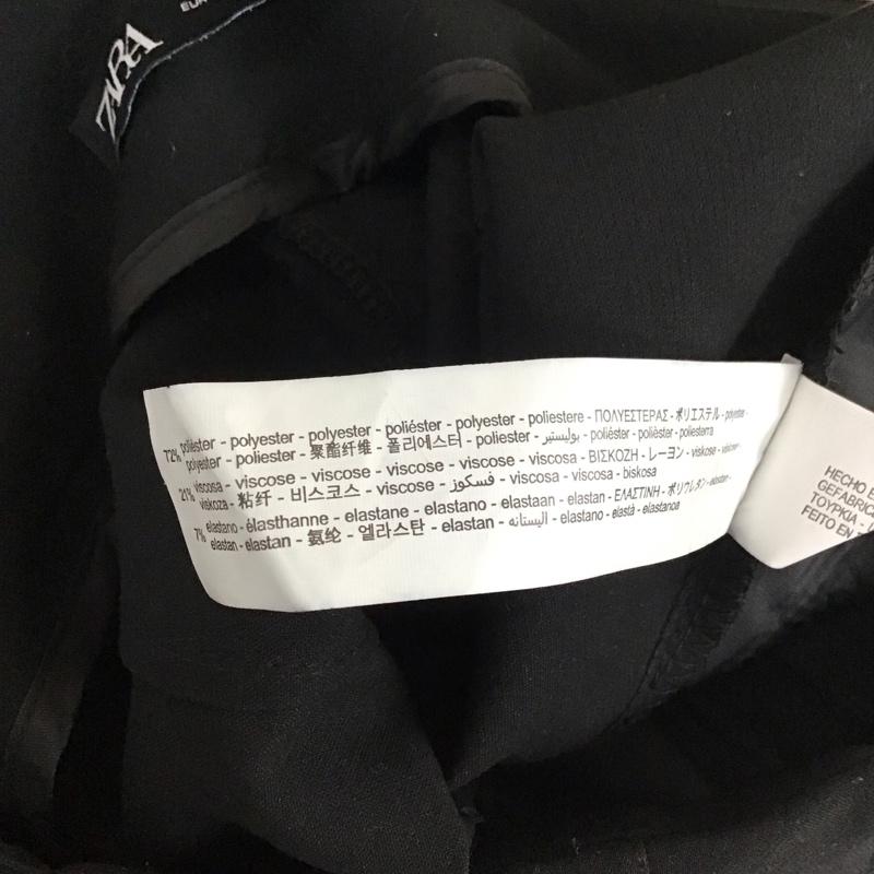 ザラ ZARA パンツ スラックス スラックス ワイドパンツ センタータックパンツ M 無地 黒 / ブラック / レディース USED 古着 中古 10118520
