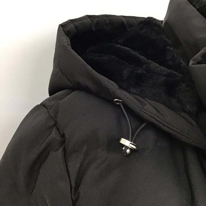 ザラ ZARA ジャケット、上着 ジャンパー、ブルゾン ジップアップジャケット アウター ダウンジャケット ショート丈 L 無地 黒 / ブラック / レディース USED 古着 中古 10118524