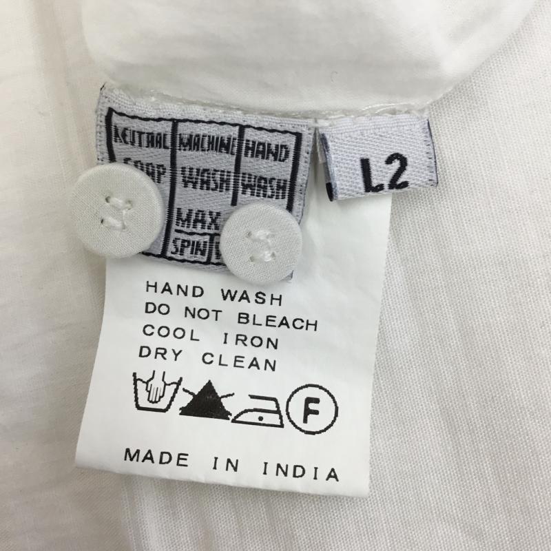 ユーズドクロージング used clothes シャツ、ブラウス 長袖 RAJESH PRATAP SINGH 長袖シャツ M 無地 白 / ホワイト / メンズ USED 古着 中古 10129670