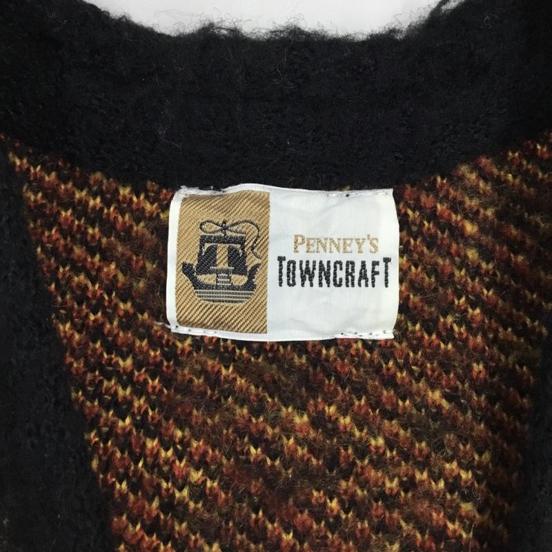 タウンクラフト TOWNCRAFT カーディガン 長袖 長袖ニットカーディガン 長袖カットソー ノーカラージャケット 前開カーディガン M プリント マルチカラー / マルチカラー / メンズ USED 古着 中古 10114791
