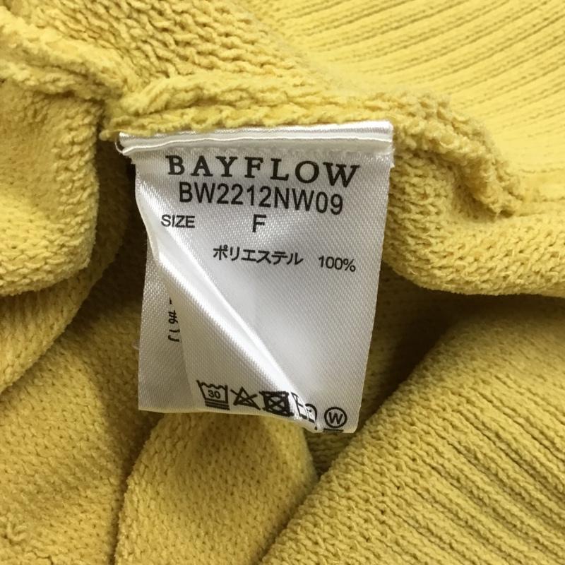 ベイフロー BAYFLOW カーディガン 長袖 FREE 無地 黄 / イエロー / レディース USED 古着 中古 10110857