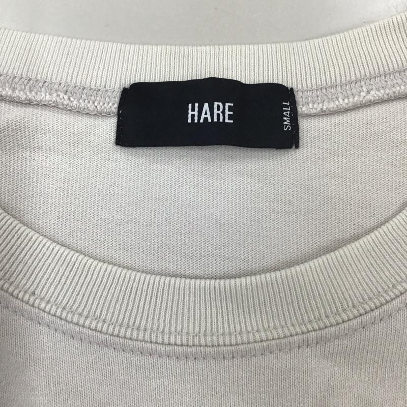 ハレ HARE Tシャツ 半袖 半袖カットソー プリントTシャツ クルーネックカットソー S ロゴ、文字 ベージュ / ベージュ /  メンズ USED 古着 中古 10113224