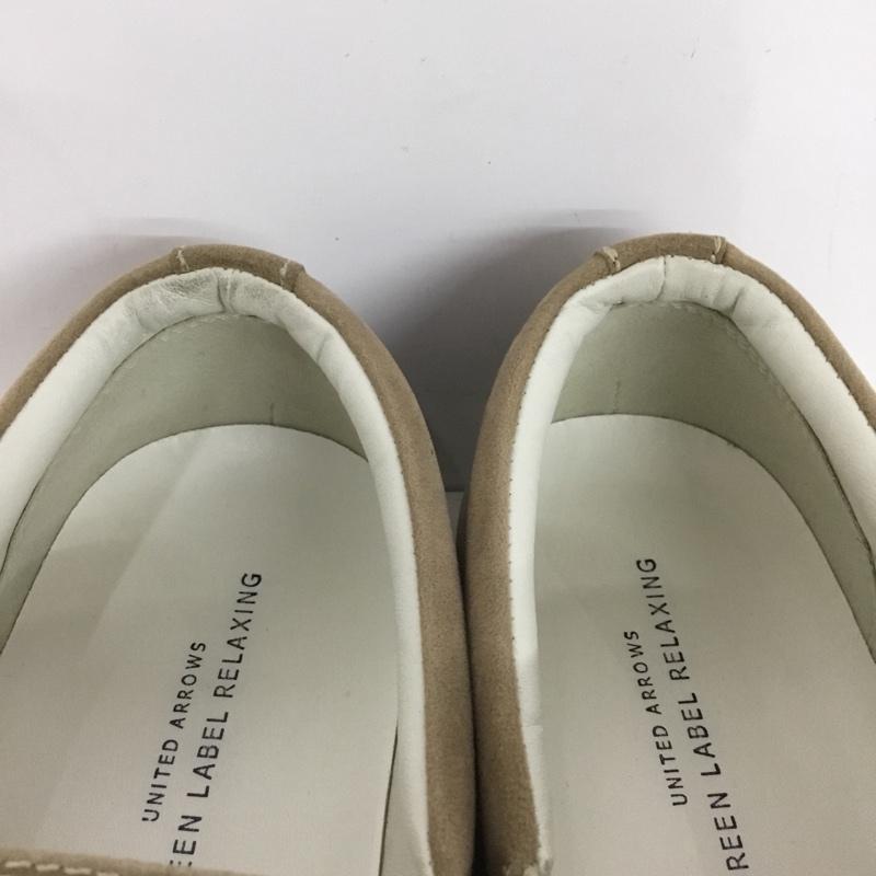 ユナイテッドアローズグリーンレーベルリラクシング UNITED ARROWS green label relaxing スリッポン スリッポン 279-32-0121 26.5cm スニーカー 26.5cm 無地 ベージュ / ベージュ / メンズ USED 古着 中古 10145612