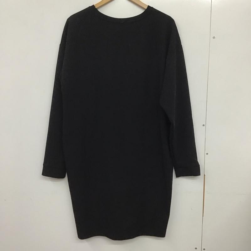 ザラ ZARA ワンピース ひざ丈スカート 5039/050/800 S 無地 黒 / ブラック /  レディース USED 古着 中古 10133689