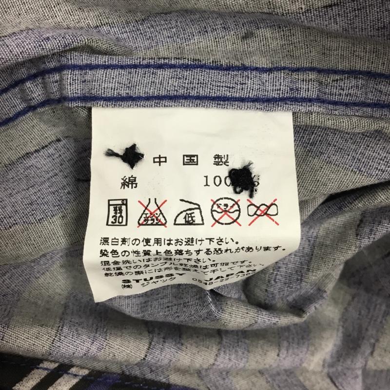 ステューシー STUSSY シャツ、ブラウス 長袖 長袖シャツ カラーシャツ プリントシャツ 長袖カットソー ストライプシャツ L プリント マルチカラー / マルチカラー / メンズ USED 古着 中古 10121081