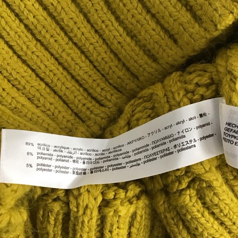 ザラ ZARA ニット、セーター 半袖 S 無地 マスタード / マスタード / レディース USED 古着 中古 10142887