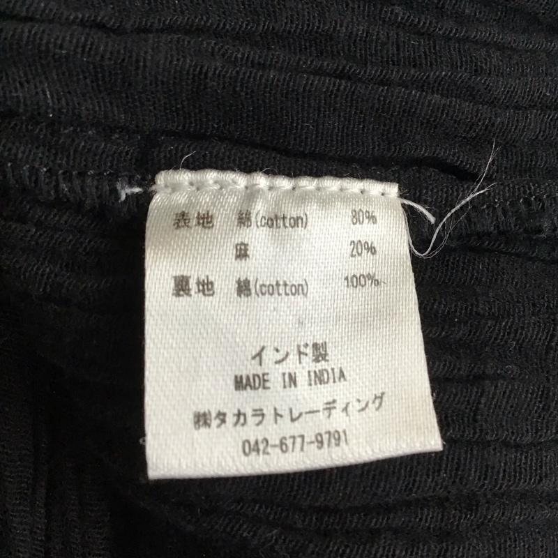 マライカ MALAIKA ワンピース ロングスカート 長袖 コットン リネン 刺繍 黒 / ブラック / レディース USED 古着 中古 10116472