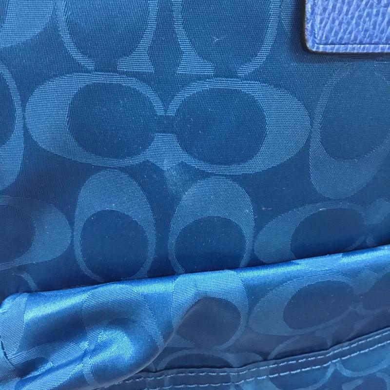 コーチ COACH リュックサック、デイパック リュックサック、デイバッグ 35033 シグネチャー 総柄 青 / ブルー / メンズ USED 古着 中古 10109875