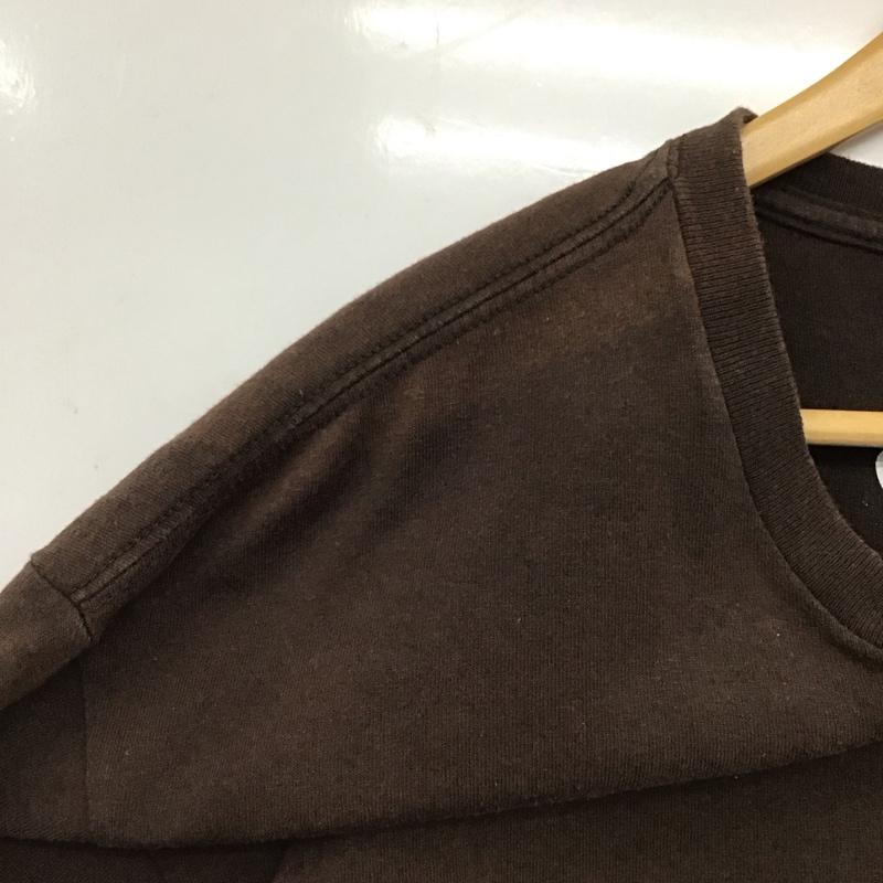 テンダーロイン TENDERLOIN Tシャツ 半袖 半袖カットソー プリントTシャツ クルーネックカットソー L ロゴ、文字 茶 / ブラウン / メンズ USED 古着 中古 10115158