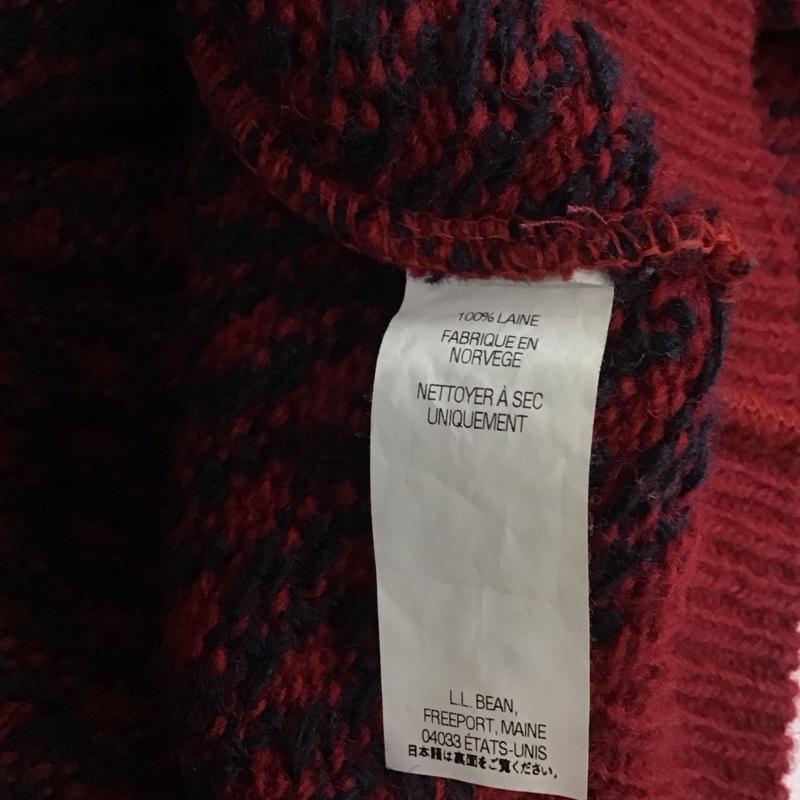 エルエルビーン L.L.Bean ニット、セーター 長袖 長袖ニットカットソー ニット セーター クルーネックニット M 総柄 マルチカラー / マルチカラー / メンズ USED 古着 中古 10112792