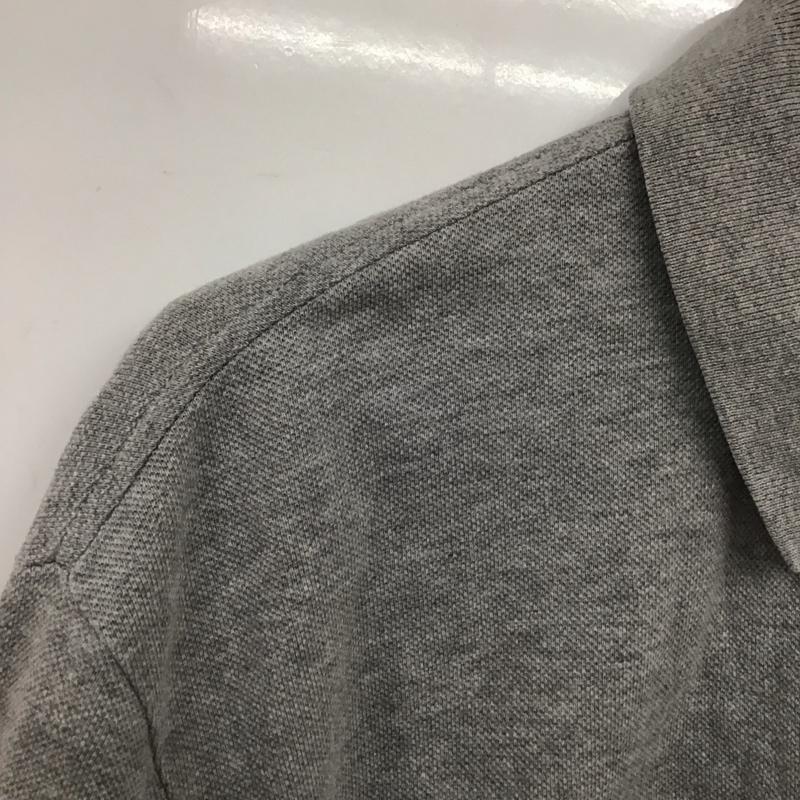 トミーヒルフィガー TOMMY HILFIGER ポロシャツ 半袖 半袖ポロシャツ 半袖カットソー カラーシャツ XL ロゴ、文字 灰 / グレー / メンズ USED 古着 中古 10132684