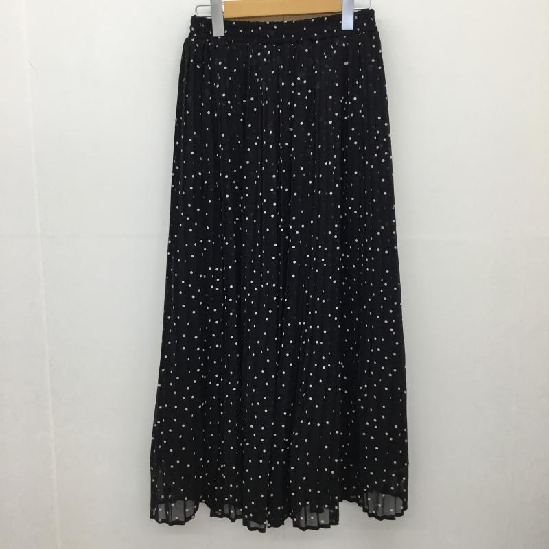 ショコラ フィネ ローブ chocol raffine robe スカート ロングスカート FREE ドット 黒 / ブラック / レディース USED 古着 中古 10134750