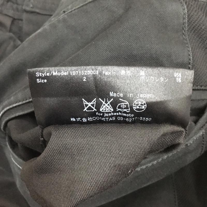 ジュンハシモト junhashimoto パンツ デニム、ジーンズ カジュアルパンツ ワークパンツ ワイドパンツ ジーンズ 2 無地 黒 / ブラック / メンズ USED 古着 中古 10117703