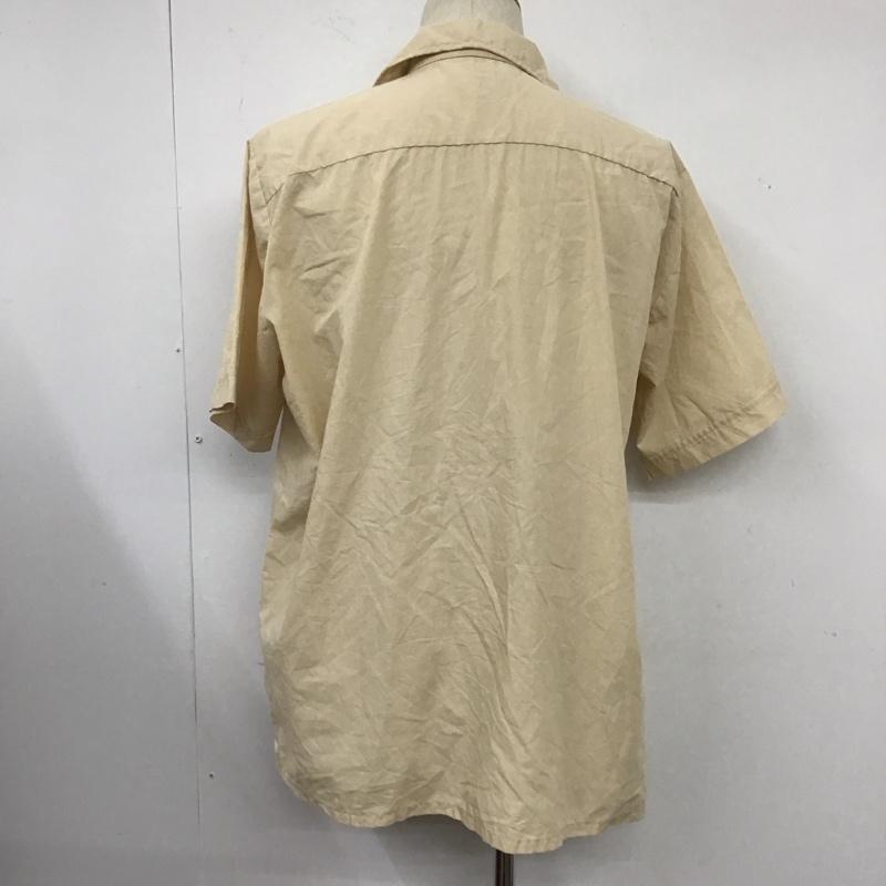 古着 USED シャツ、ブラウス 半袖 半袖シャツ カラーシャツ 半袖カットソー キューバシャツ カジュアルシャツ 無地 ベージュ / ベージュ / メンズ USED 古着 中古 10106753