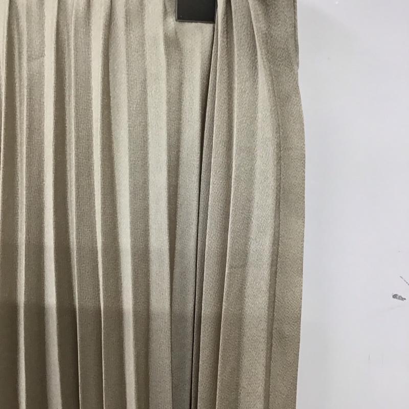 ザラ ZARA スカート ロングスカート プリーツスカート XS 無地 ベージュ / ベージュ / レディース USED 古着 中古 10136630