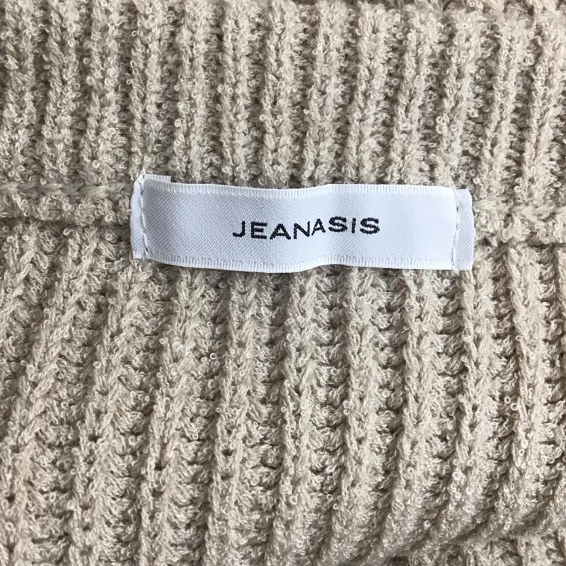 ジーナシス JEANASIS ニット、セーター 長袖 JS062751TP ドロップショルダー FREE 無地 ベージュ / ベージュ /  レディース USED 古着 中古 10107966