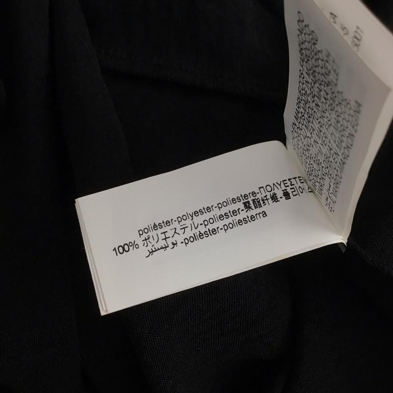 ザラ ZARA ワンピース ロングスカート 0264 670 800 FLOWY MIDI DRESS 半袖 サイドリボン S 無地 黒 / ブラック / レディース USED 古着 中古 10138650